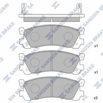 Гальмівні колодки Hi-Q (SANGSIN) SP1060R Купити в Україні