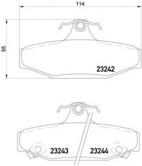 Колодки дисковые задние Hi-Q (SANGSIN) SP1066