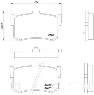 Колодки тормозные дисковые Hi-Q (SANGSIN) SP1074