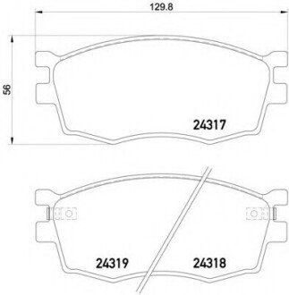 Колодка тормозов. диск. HYUNDAI ACCENT передн. (выр-во SANGSIN) Hi-Q (SANGSIN) SP1186