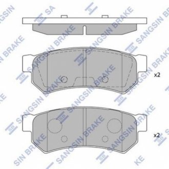 Колодки гальмівні дискові Hi-Q (SANGSIN) SP1257