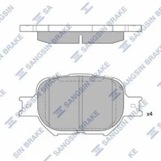 Гальмівні колодки Hi-Q (SANGSIN) SP1272 Купити в Україні