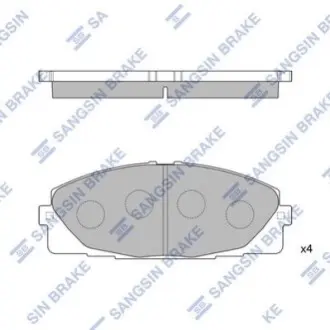 Колодки гальмівні дискові Hi-Q (SANGSIN) SP1376 Купити в Україні