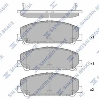 Кт. Тормозные колодки Hi-Q (SANGSIN) SP1448 Купить в Украине