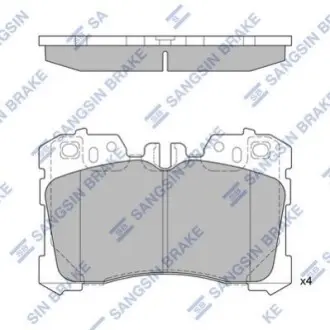 Колодки тормозные дисковые Hi-Q (SANGSIN) SP1496