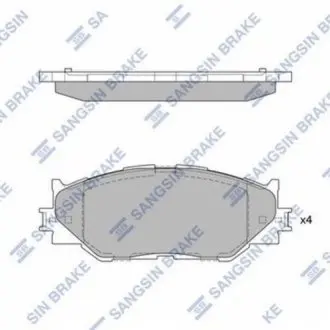 Гальмівні колодки Hi-Q (SANGSIN) SP1543 Купити в Україні