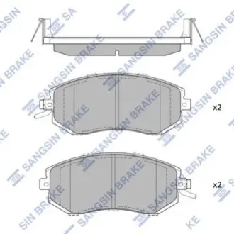 Кт. Тормозные колодки Hi-Q (SANGSIN) SP1553 Купить в Украине