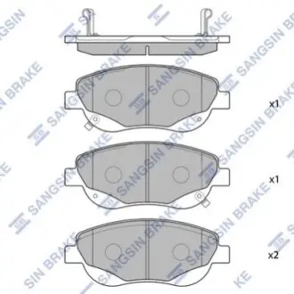 Гальмівні колодки Hi-Q (SANGSIN) SP1577