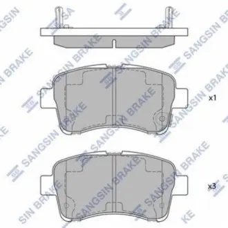 Колодки тормозные дисковые Hi-Q (SANGSIN) SP1633 Купить в Украине