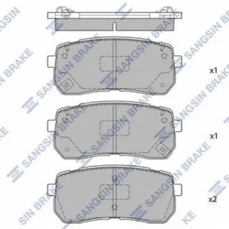 Тормозные колодки Hi-Q (SANGSIN) SP1691 Купить в Украине