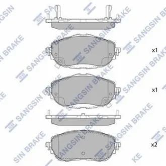 Колодки тормозные дисковые Hi-Q (SANGSIN) SP1700 Купить в Украине