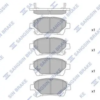 Колодки тормозные дисковые Hi-Q (SANGSIN) SP1718
