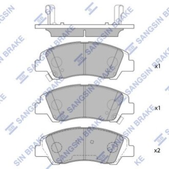 Колодки тормозные дисковые Hi-Q (SANGSIN) SP1719