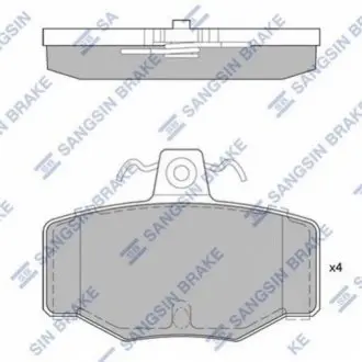Колодки гальмівні дискові Hi-Q (SANGSIN) SP1741 Купити в Україні