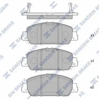 Колодки гальмівні (передні) Honda HR-V 15 Hi-Q (SANGSIN) SP1779