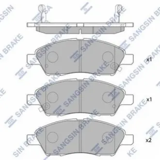Колодки гальмівні дискові Hi-Q (SANGSIN) SP2084 Купити в Україні