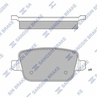 Гальмівні колодки Hi-Q (SANGSIN) SP2101R