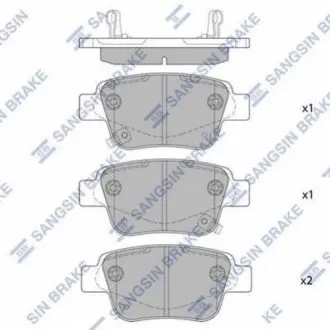 Гальмівні колодки Hi-Q (SANGSIN) SP2184 Купити в Україні