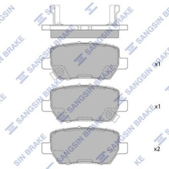 Колодки тормозные дисковые Hi-Q (SANGSIN) SP4063