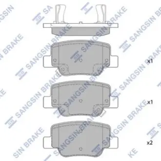 Колодки тормозные дисковые Hi-Q (SANGSIN) SP4142