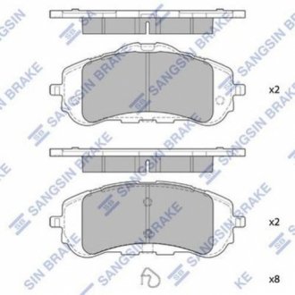 Гальмівні колодки Hi-Q (SANGSIN) SP4210