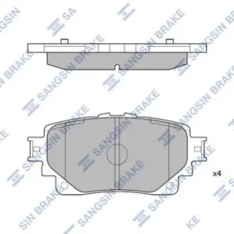 Колодки гальмівні дискові (комплект 4 шт) Hi-Q (SANGSIN) SP4449 Купить в Украине