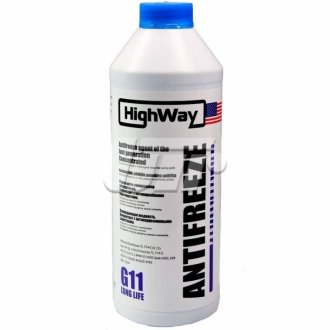 Антифриз ANTIFREEZE G11 концентрат синий 1,5л HighWay 10026 (фото 1)