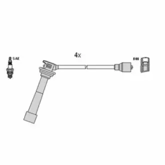 Комплект электропроводки HITACHI 134374