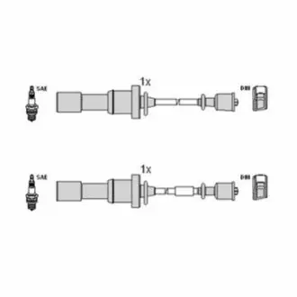 Комплект электропроводки HITACHI 134376