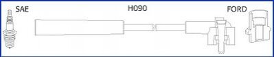 FORD Комплект високовольтних дротів ESCORT V 1.3 90-95, FIESTA III (GFJ) 1.0 89-95, ORION II (AFF) 1.3 85-90 HITACHI 134659 (фото 1)