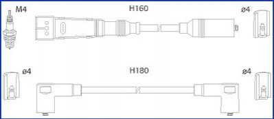 Комплект електропроводки HITACHI 134705