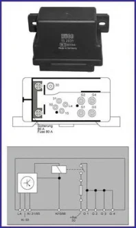 DB Реле свечей накала MB100,W124/201 2.0/2.4D 85- HUCO 132031