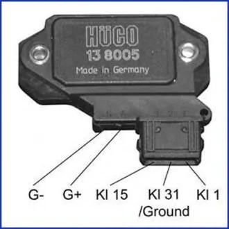 CITROEN комутатор запалювання BX,ZX,C15,Peugeot 205-605 HUCO 138005