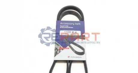 Ремінь генератора Fiat/Lancia/Nissan/Subaru (4PK1100) HUTCHINSON 1100K4 Купити в Україні