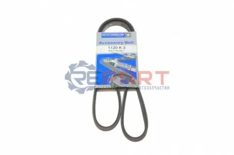 Ремінь генератора Toyota Prius 1.5 Hybrid 00-04 HUTCHINSON 1120K3 Купити в Україні