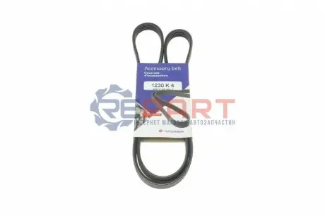 Ремінь генератора Peugeot 205/309 1.7/1.8/1.9D HUTCHINSON 1230 K 4 Купити в Україні