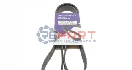 Ремінь генератора Ford Focus 1.8/2.0 04-12 (6PK1249) HUTCHINSON 1249SK6 Купити в Україні