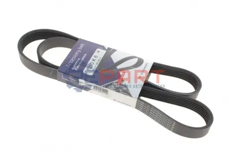 Ремінь генератора Fiat Doblo 1.3D Multijet/1.3JTD/Ford Focus 1.8/2.0 04- (6PK1310) HUTCHINSON 1310K6 Купити в Україні