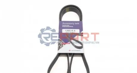 Ремень (поликлиновый) HUTCHINSON 1360K6 Купить в Украине