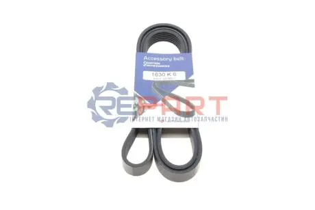 Ремінь генератора Audi 80/A6/A8 2.8 94-05/Ford Transit 2.5DI/TD 91-00 (6PK1630) HUTCHINSON 1630 K 6 Купити в Україні