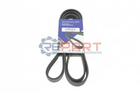 Ремінь генератора Citroen Berlingo 1.6 08- HUTCHINSON 1700K6 Купити в Україні