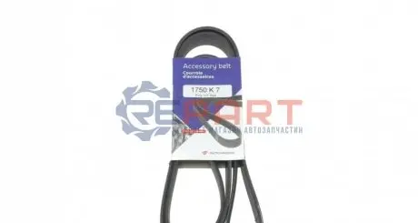 Ремінь генератора Renault Master 2.3 dCi 10- HUTCHINSON 1750K7 Купити в Україні