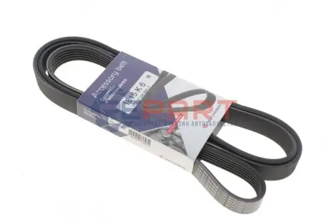 Ремінь генератора Fiat Doblo 1.9D/JTD 01-/Renault Laguna 1.6 01-07 (+AC) (6PK1815) HUTCHINSON 1815K6 Купити в Україні