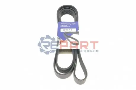 Фото Ремінь генератора MB Vario OM904 (+AC) HUTCHINSON (2080K8) зображення 1