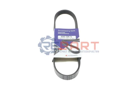 Ремінь генератора Ford Mondeo/Mazda 2 03-15 HUTCHINSON 690 SK 5 Купити в Україні
