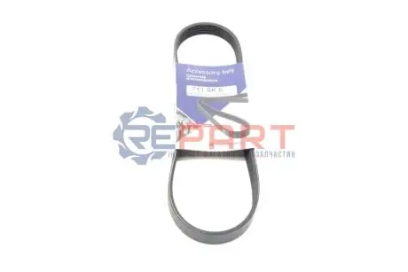 Ремінь генератора Ford Focus C-Max 1.8 03-07 (5PK711) HUTCHINSON 711 SK 5 Купити в Україні