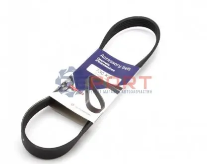Ремінь генератора Citroen Berlingo/Fiat Ducato 1.9 D/TD 96-03 (6PK730) HUTCHINSON 730K6 Купити в Україні