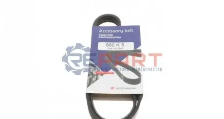 Ремінь генератора BMW 3 (E46) 98-05 HUTCHINSON 866K5 Купити в Україні