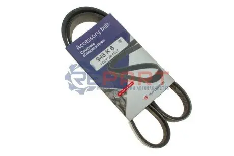 Ремінь генератора Fiat Ducato 2.5/2.8 JTD 97-02 (6PK946) HUTCHINSON 946K6 Купити в Україні