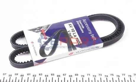 Ремінь генератора BMW/Fiat/Ford/MB/Renault (10x1000) HUTCHINSON AV10LA1000 Купити в Україні
